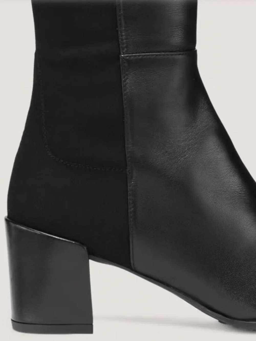 Stuart Weitzman City Block Over-the-Knee Boots - Black Leather